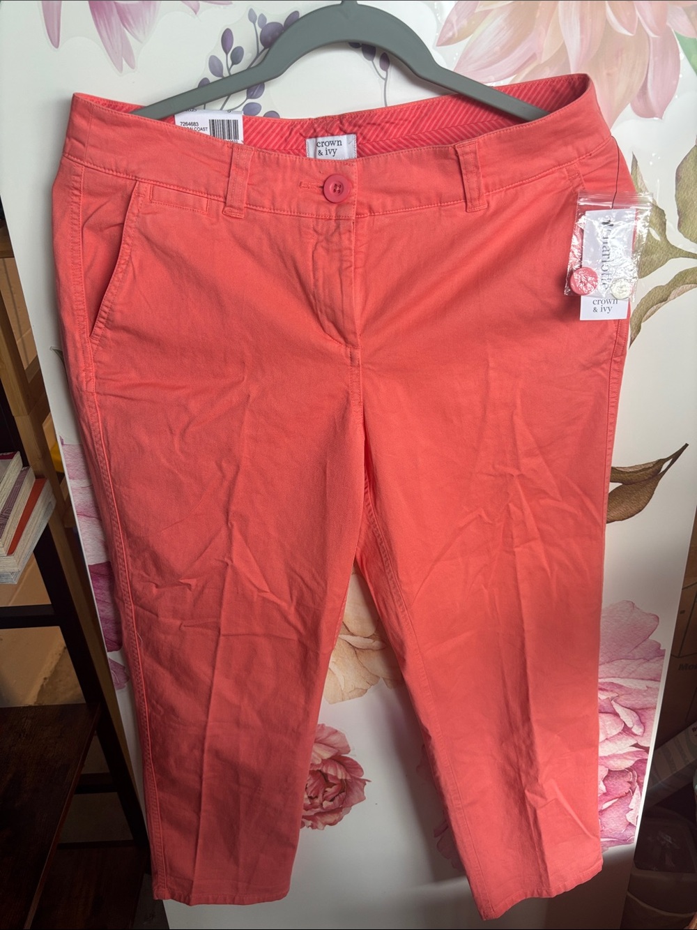 Crow&Ivy Charlotte crop pats Sz 6